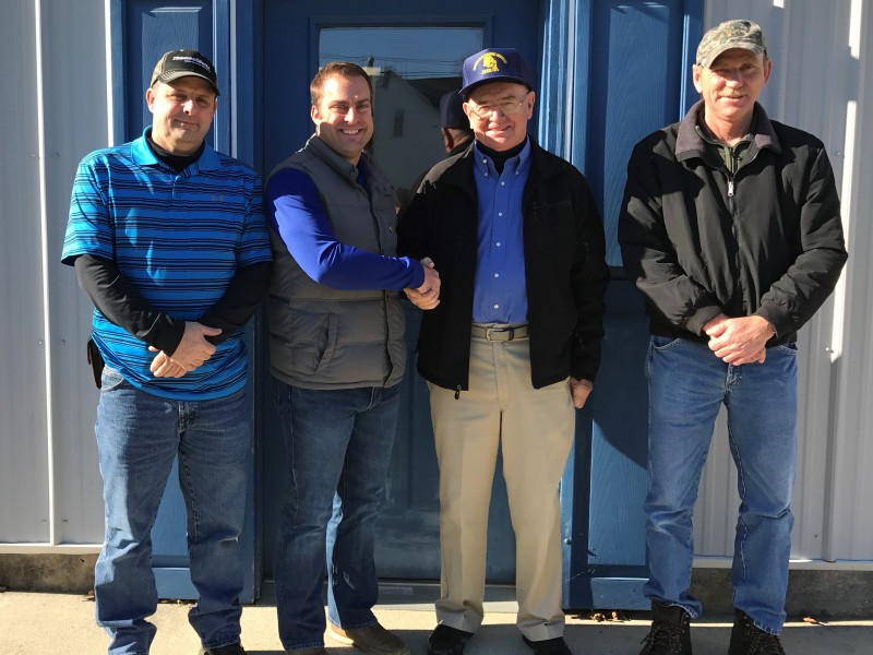 John Owens, Master Electrician; John Pritchett, C. Albert Matthews, Inc. Owner; Dave Pyper; John Watts, residential electrical supervisor